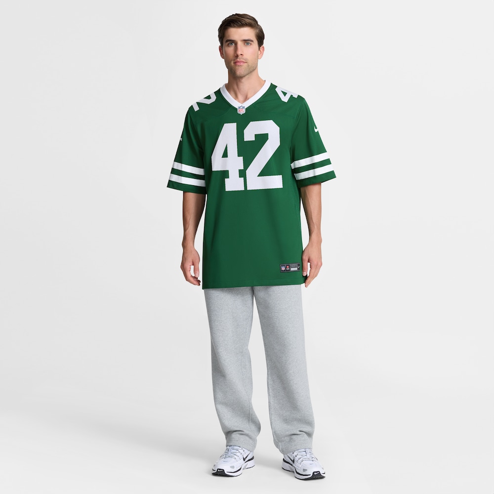 New York Jets Merch - Men's Thomas Hennessy Legacy Team Game Jersey, Green - Birthday Present For Football Fan 1 - Unicasport New York Jets Merch - Men's Thomas Hennessy Legacy Team Game Jersey, Green - Birthday Present For Football Fan