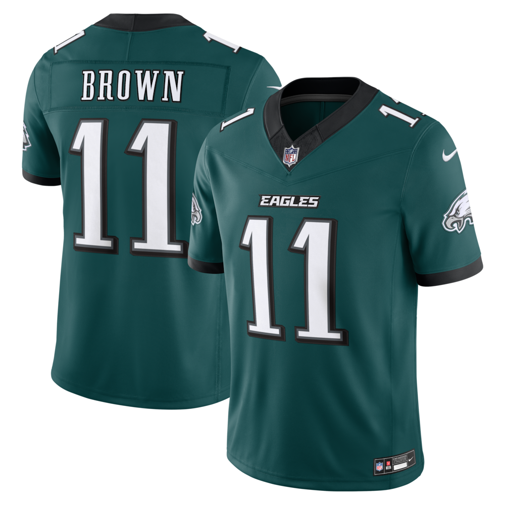 Philadelphia Eagles Merch - Men's A.J. Midnight Team Vapor F.U.S.E. Stitched Limited Jersey, Green Brown 1 - Unicasport Philadelphia Eagles Merch - Men's A.J. Midnight Team Vapor F.U.S.E. Stitched Limited Jersey, Green Brown