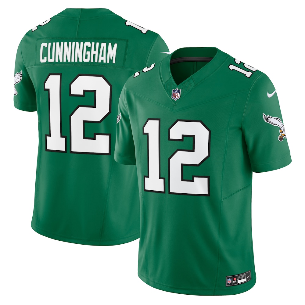 Philadelphia Eagles Merch - Men's Randall Cunningham Kelly Alternate Vapor F.U.S.E. Limited Jersey, Green 1 - Unicasport Philadelphia Eagles Merch - Men's Randall Cunningham Kelly Alternate Vapor F.U.S.E. Limited Jersey, Green