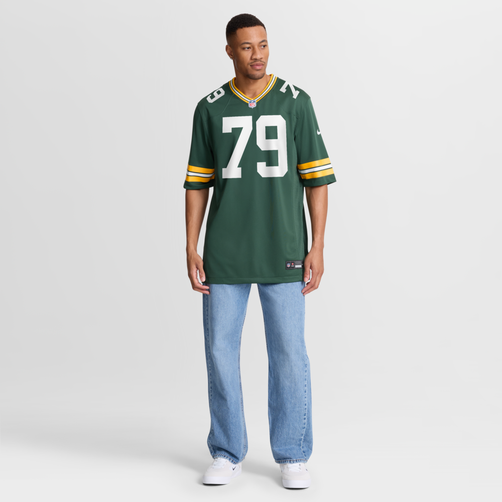 Green Bay Packers Merch - Men's Travis Glover Game Jersey, Green 1 - Unicasport Green Bay Packers Merch - Men's Travis Glover Game Jersey, Green