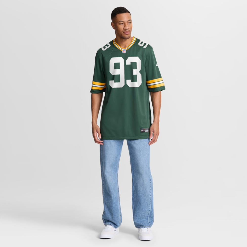 Green Bay Packers Merch - Men's Nazir Stackhouse Team Game Jersey, Green 1 - Unicasport Green Bay Packers Merch - Men's Nazir Stackhouse Team Game Jersey, Green