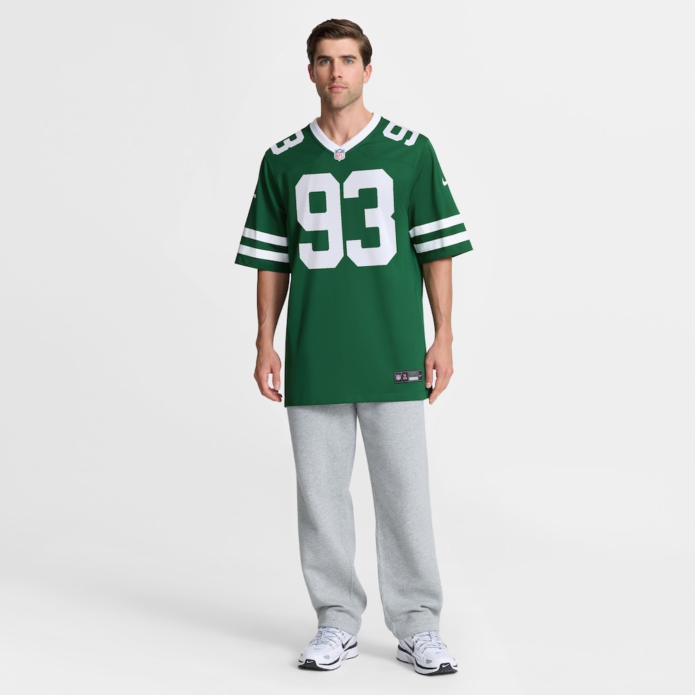 New York Jets Merch - Men's Takk McKinley Legacy Team Game Jersey, Green