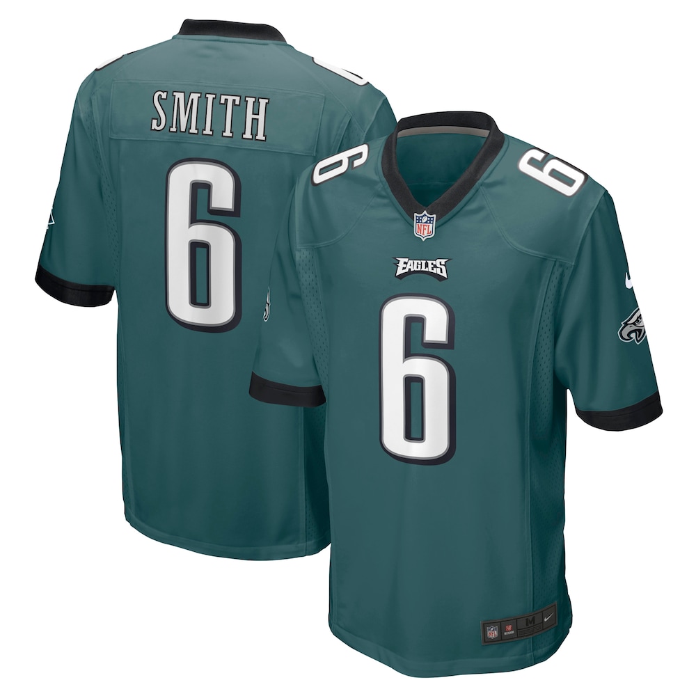 Philadelphia Eagles Merch - Men's DeVonta Smith Midnight Player Game Jersey, Green 1 - Unicasport Philadelphia Eagles Merch - Men's DeVonta Smith Midnight Player Game Jersey, Green