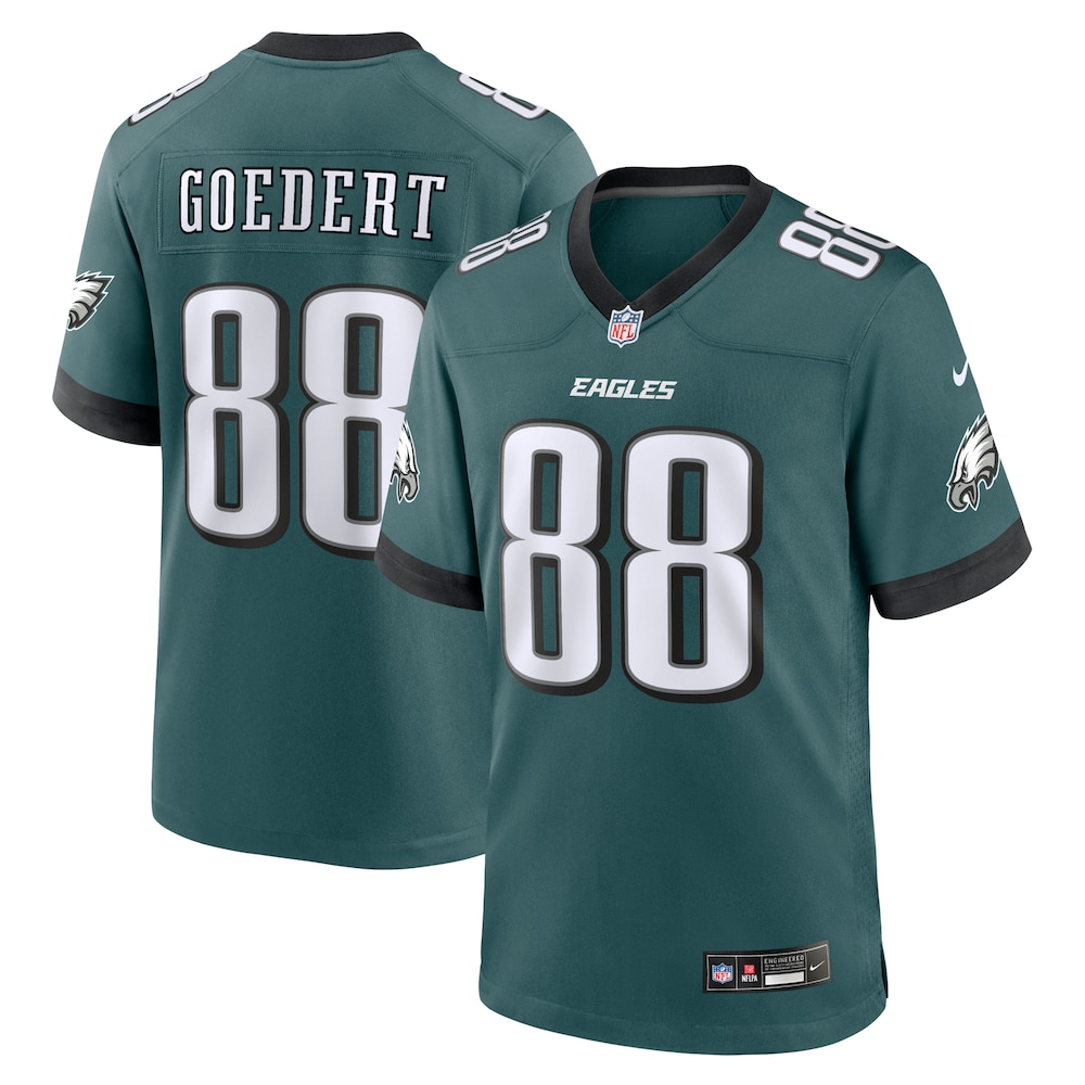 Philadelphia Eagles Merch - Men's Dallas Goedert Midnight Team Game Jersey, Green For Adults 1 - Unicasport Philadelphia Eagles Merch - Men's Dallas Goedert Midnight Team Game Jersey, Green For Adults