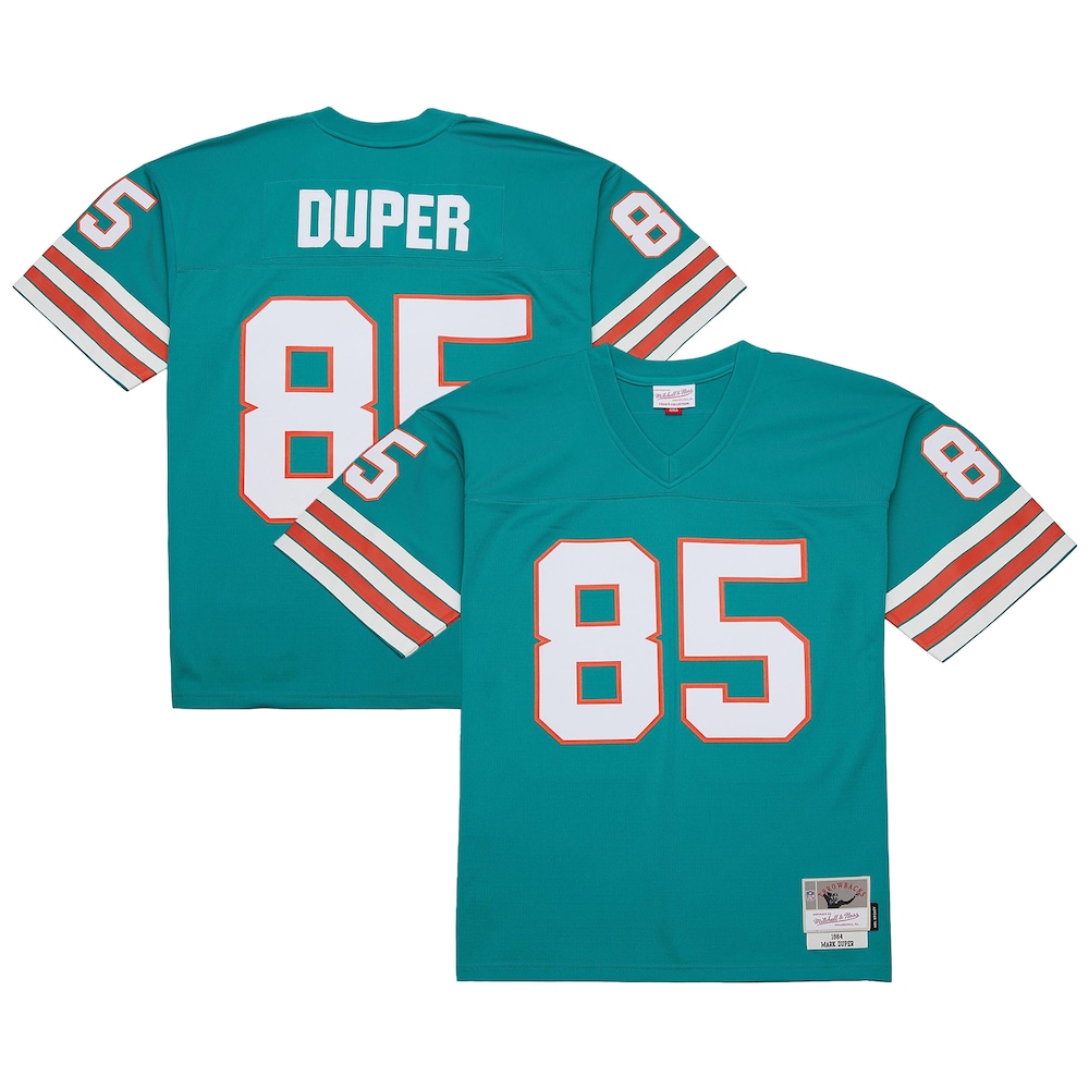 Miami Dolphins Merch - Men's Mark Duper Aqua Legacy Replica Jersey - Football Fan Birthday Gift 1 - Unicasport Miami Dolphins Merch - Men's Mark Duper Aqua Legacy Replica Jersey - Football Fan Birthday Gift