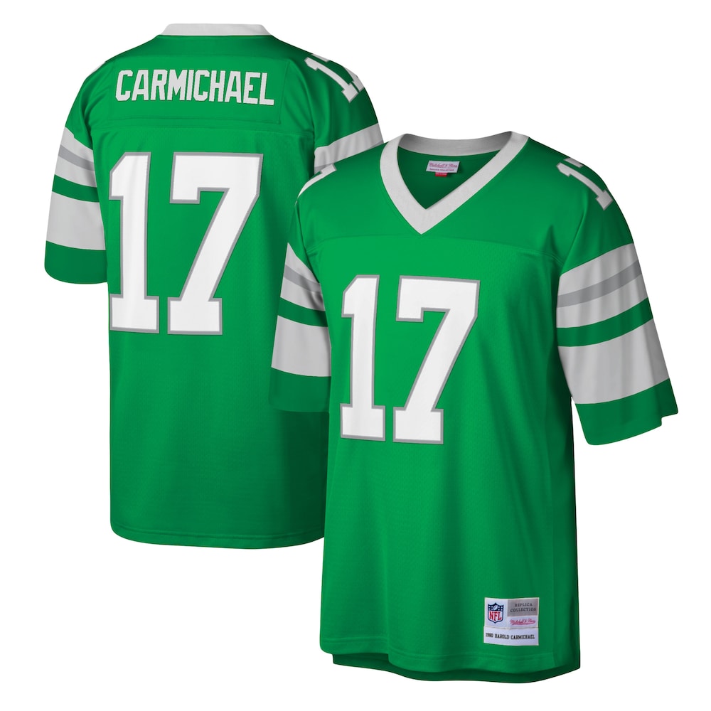 Philadelphia Eagles Merch - Men's Harold Carmichael Kelly Legacy Replica Jersey, Green 1 - Unicasport Philadelphia Eagles Merch - Men's Harold Carmichael Kelly Legacy Replica Jersey, Green