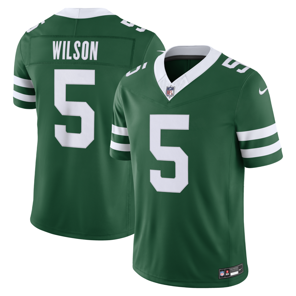 New York Jets Merch - Men's Garrett Wilson Legacy Team Vapor F.U.S.E. Stitched Limited Jersey, Green 1 - Unicasport New York Jets Merch - Men's Garrett Wilson Legacy Team Vapor F.U.S.E. Stitched Limited Jersey, Green
