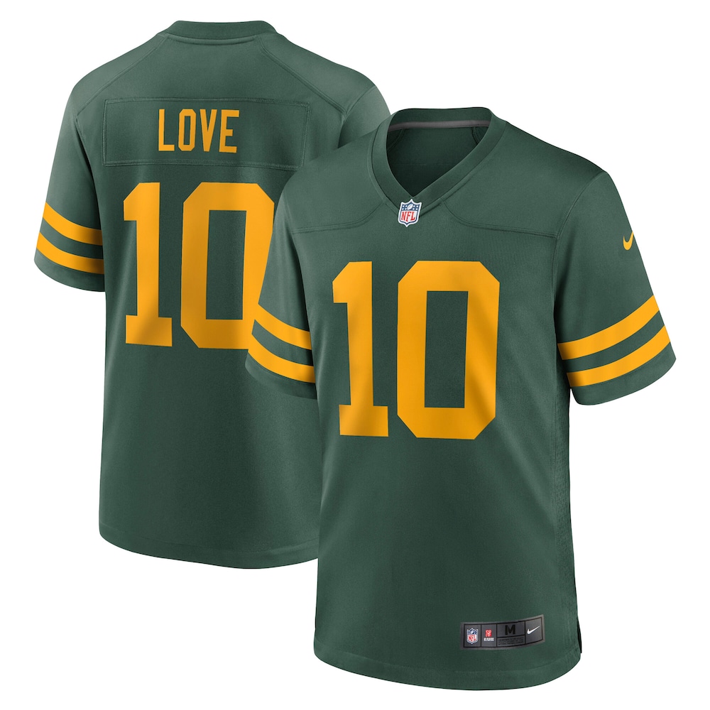 Green Bay Packers Merch - Men's Jordan Love Alternate Game Jersey, Green - American Football Fan Gifts 1 - Unicasport Green Bay Packers Merch - Men's Jordan Love Alternate Game Jersey, Green - American Football Fan Gifts