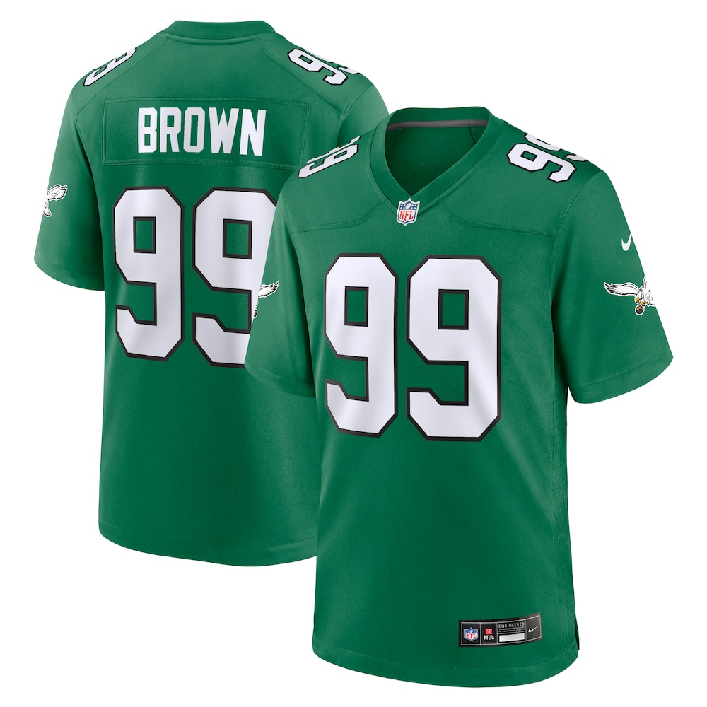 Philadelphia Eagles Merch - Men's Jerome Kelly Retired Player Alternate Game Jersey, Green Brown 1 - Unicasport Philadelphia Eagles Merch - Men's Jerome Kelly Retired Player Alternate Game Jersey, Green Brown