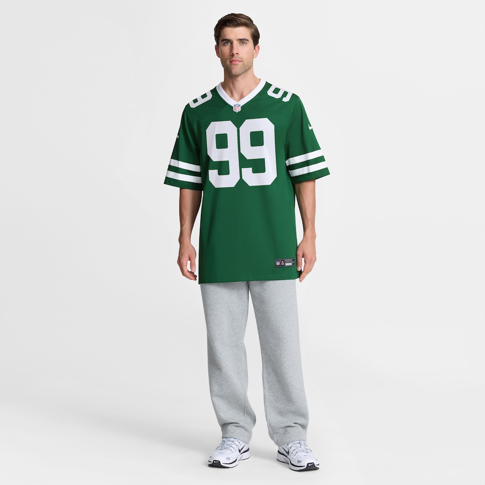 New York Jets Merch - Men's Will McDonald IV Legacy Team Game Jersey, Green 1 - Unicasport New York Jets Merch - Men's Will McDonald IV Legacy Team Game Jersey, Green