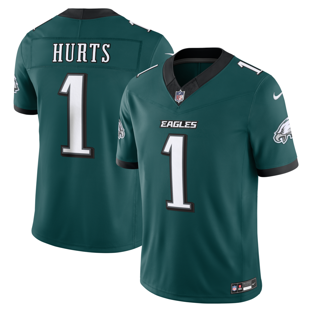 Philadelphia Eagles Merch - Men's Jalen Hurts Midnight Team Vapor F.U.S.E. Stitched Limited Jersey, Green 1 - Unicasport Philadelphia Eagles Merch - Men's Jalen Hurts Midnight Team Vapor F.U.S.E. Stitched Limited Jersey, Green
