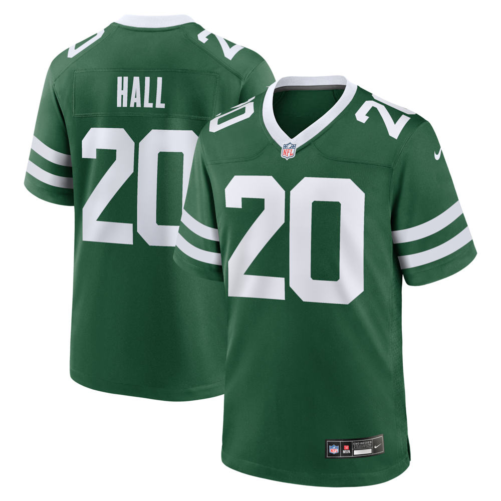 New York Jets Merch - Men's Breece Hall Legacy Game Jersey, Green 1 - Unicasport New York Jets Merch - Men's Breece Hall Legacy Game Jersey, Green