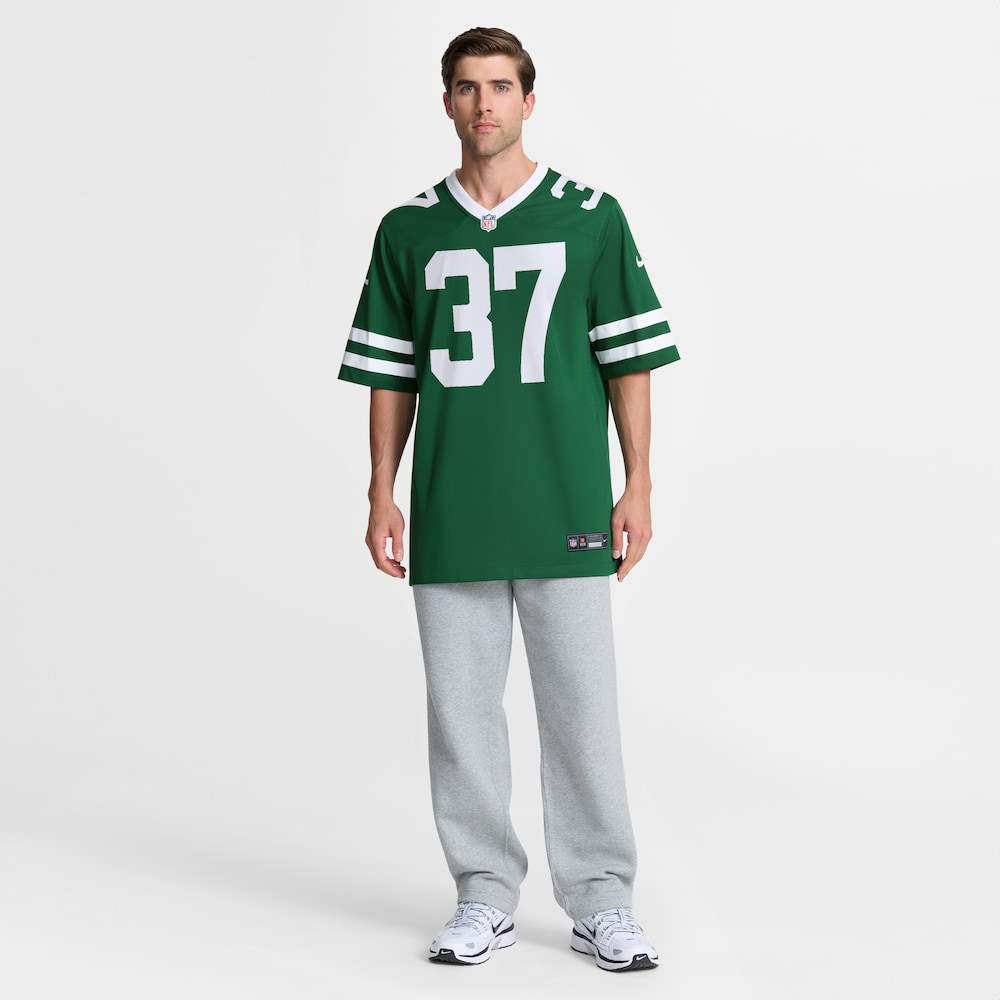 New York Jets Merch - Men's Qwan'tez Stiggers Legacy Team Game Jersey, Green - Birthday Present For Football Fan 1 - Unicasport New York Jets Merch - Men's Qwan'tez Stiggers Legacy Team Game Jersey, Green - Birthday Present For Football Fan