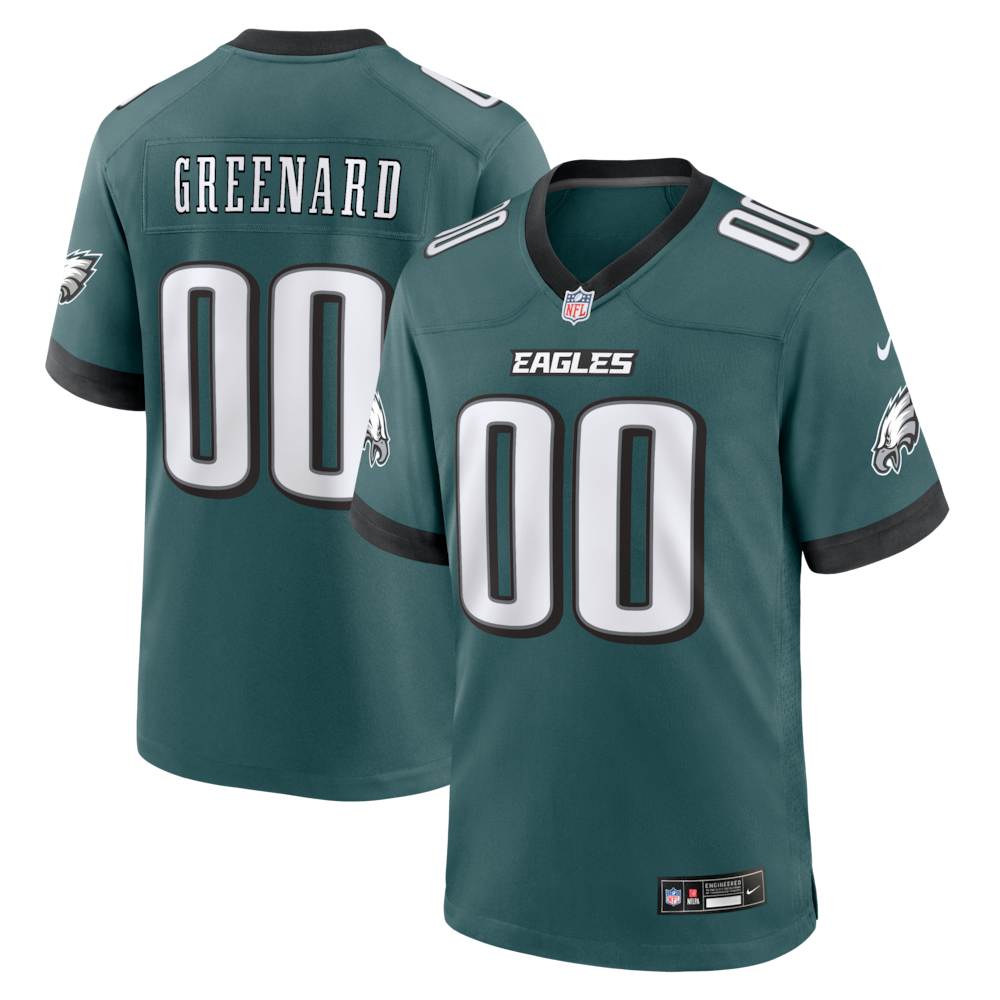 Philadelphia Eagles Merch - Men's Jonathan Greenard Midnight Game Jersey, Green 1 - Unicasport Philadelphia Eagles Merch - Men's Jonathan Greenard Midnight Game Jersey, Green