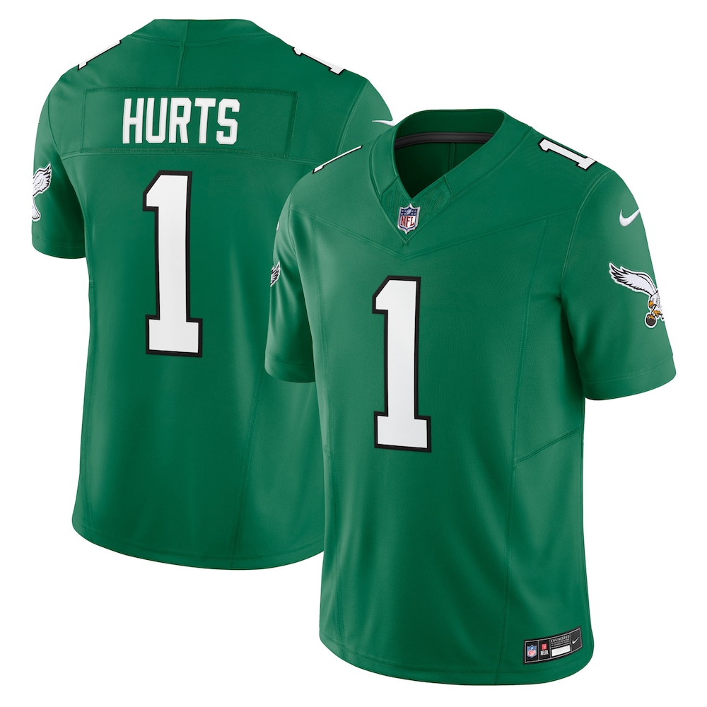 Philadelphia Eagles Merch - Men's Jalen Hurts Kelly Vapor F.U.S.E. Limited Jersey, Green 1 - Unicasport Philadelphia Eagles Merch - Men's Jalen Hurts Kelly Vapor F.U.S.E. Limited Jersey, Green