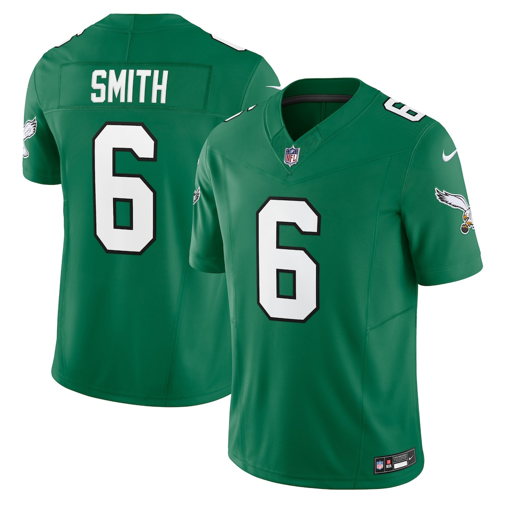 Philadelphia Eagles Merch - Men's DeVonta Smith Kelly Vapor F.U.S.E. Limited Jersey, Green 1 - Unicasport Philadelphia Eagles Merch - Men's DeVonta Smith Kelly Vapor F.U.S.E. Limited Jersey, Green