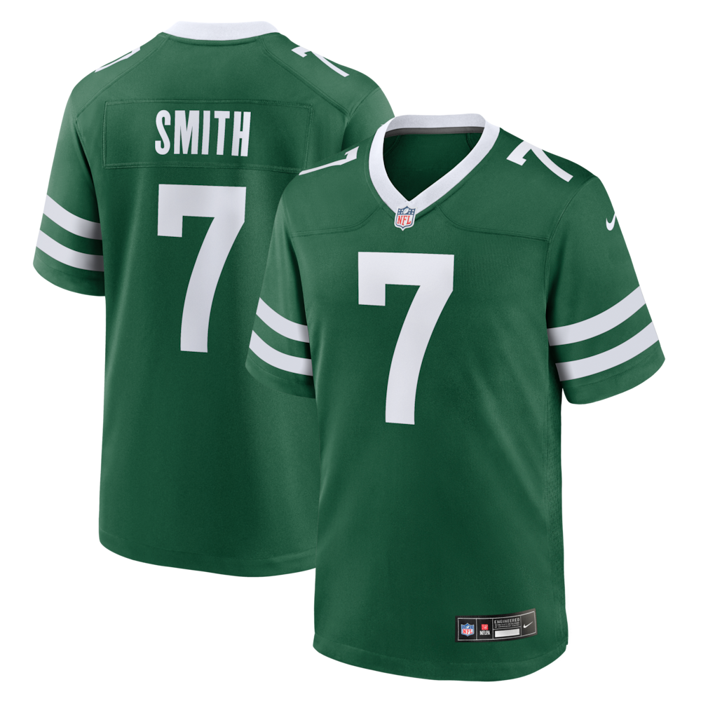 New York Jets Merch - Men's Geno Smith Legacy Game Jersey, Green - Best Gift For A Football Lover 1 - Unicasport New York Jets Merch - Men's Geno Smith Legacy Game Jersey, Green - Best Gift For A Football Lover