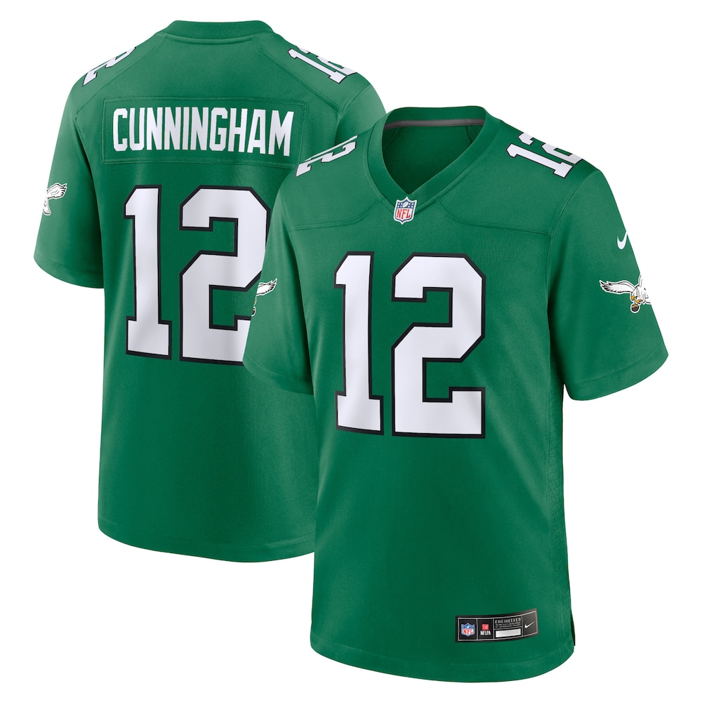Philadelphia Eagles Merch - Men's Randall Cunningham Kelly Alternate Retired Player Game Jersey, Green 1 - Unicasport Philadelphia Eagles Merch - Men's Randall Cunningham Kelly Alternate Retired Player Game Jersey, Green