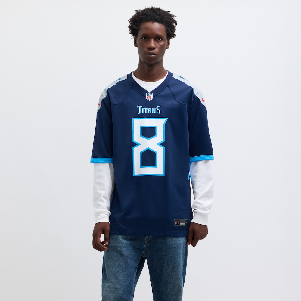 Tennessee Titans Merch - Men's Will Levis Game Jersey, Navy 1 - Unicasport Tennessee Titans Merch - Men's Will Levis Game Jersey, Navy