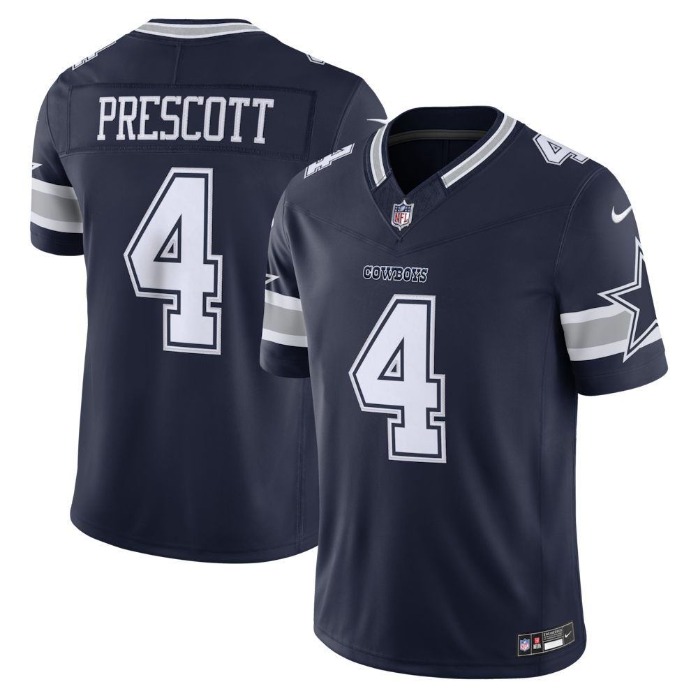 Dallas Cowboys Merch - Men's Dak Prescott Team Vapor F.U.S.E. Stitched Limited Jersey, Navy 1 - Unicasport Dallas Cowboys Merch - Men's Dak Prescott Team Vapor F.U.S.E. Stitched Limited Jersey, Navy