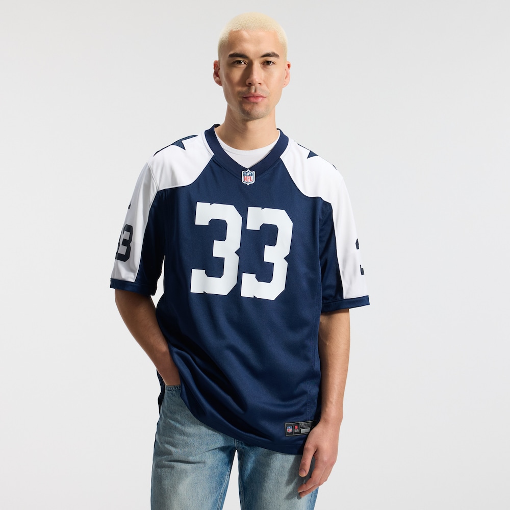 Dallas Cowboys Merch - Men's Javonte Williams Alternate Game Jersey, Navy 1 - Unicasport Dallas Cowboys Merch - Men's Javonte Williams Alternate Game Jersey, Navy