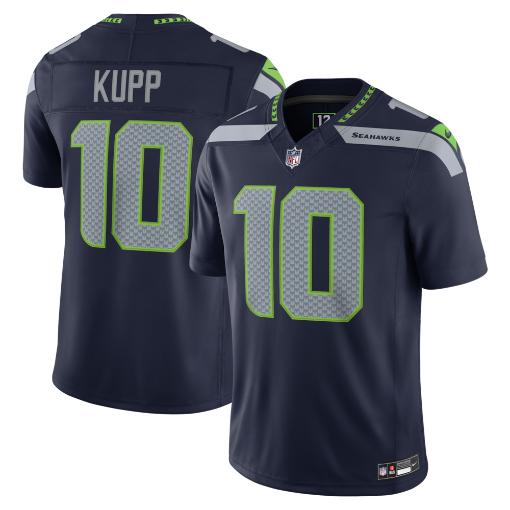Seattle Seahawks Merch - Men's Cooper Kupp College Team Vapor F.U.S.E. Stitched Limited Jersey, Navy 1 - Unicasport Seattle Seahawks Merch - Men's Cooper Kupp College Team Vapor F.U.S.E. Stitched Limited Jersey, Navy