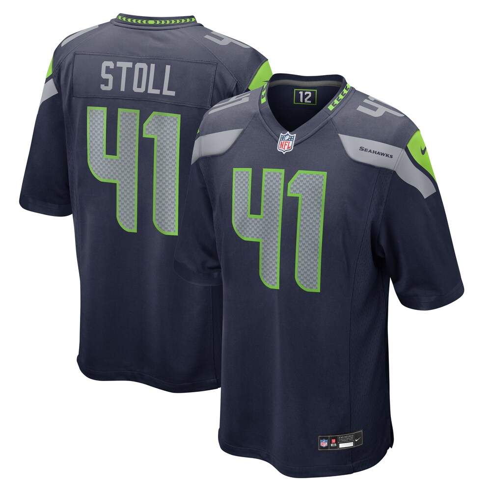 Seattle Seahawks Merch - Men's Chris Stoll College Game Jersey, Navy - Best Gift For A Football Lover 1 - Unicasport Seattle Seahawks Merch - Men's Chris Stoll College Game Jersey, Navy - Best Gift For A Football Lover