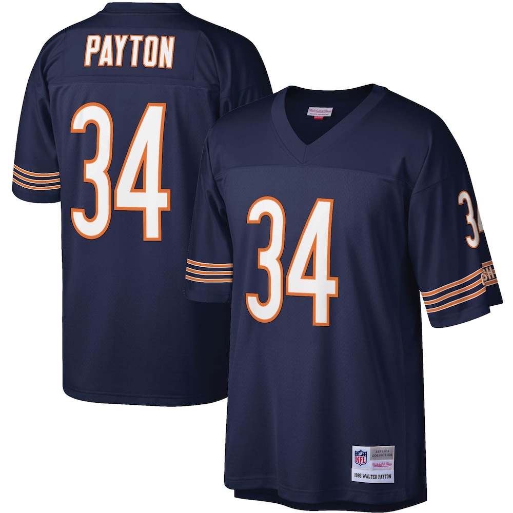Chicago Bears Merch - Men's Walter Payton Legacy Replica Jersey, Navy - Birthday Present For Football Fan 1 - Unicasport Chicago Bears Merch - Men's Walter Payton Legacy Replica Jersey, Navy - Birthday Present For Football Fan