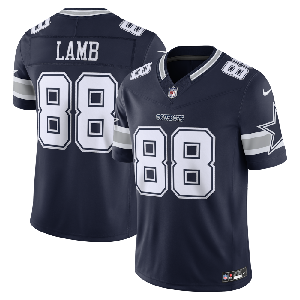 Dallas Cowboys Merch - Men's CeeDee Lamb Team Vapor F.U.S.E. Stitched Limited Jersey, Navy 1 - Unicasport Dallas Cowboys Merch - Men's CeeDee Lamb Team Vapor F.U.S.E. Stitched Limited Jersey, Navy