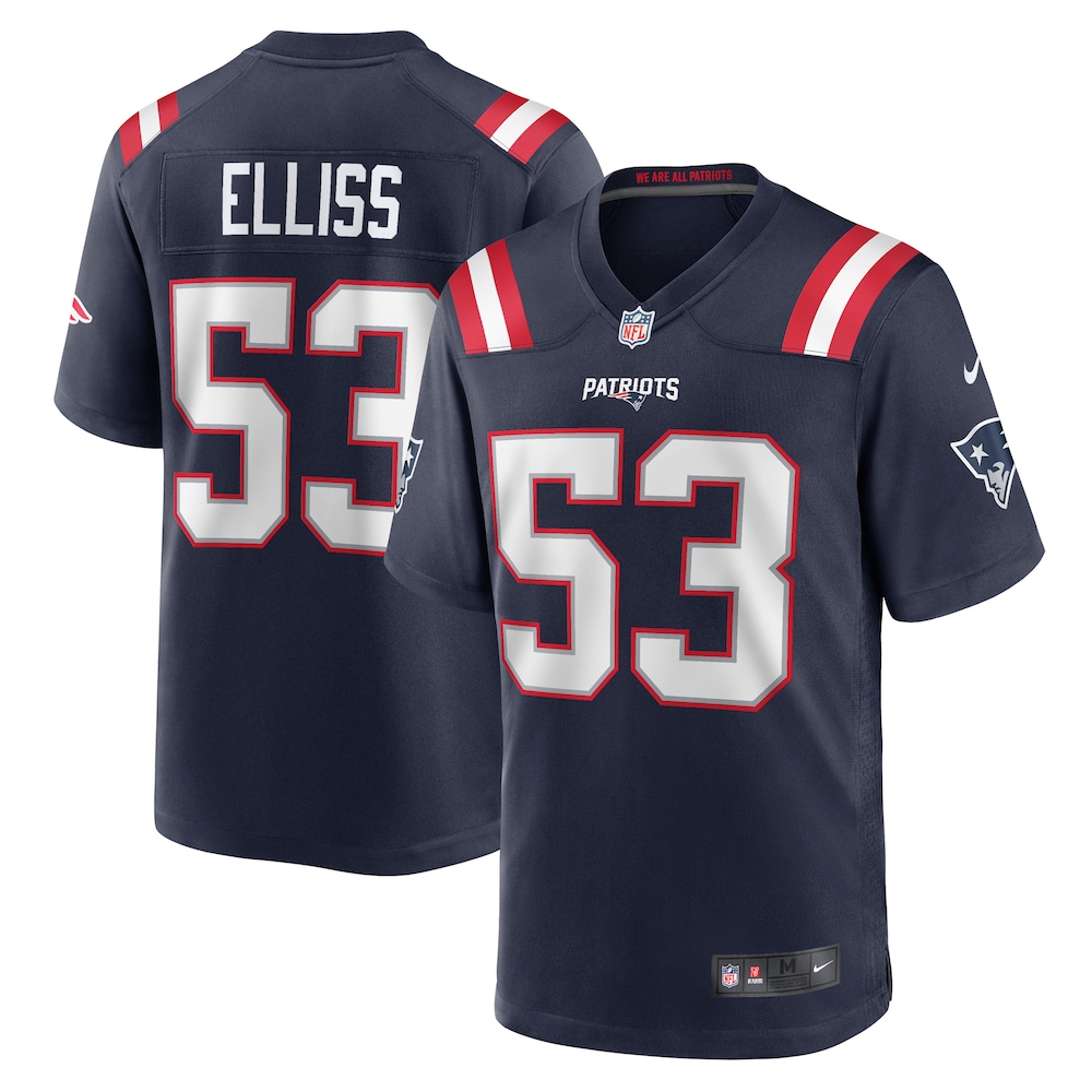 New England Patriots Merch - Men's Christian Elliss Game Jersey, Navy - Football Christmas Gifts 1 - Unicasport New England Patriots Merch - Men's Christian Elliss Game Jersey, Navy - Football Christmas Gifts
