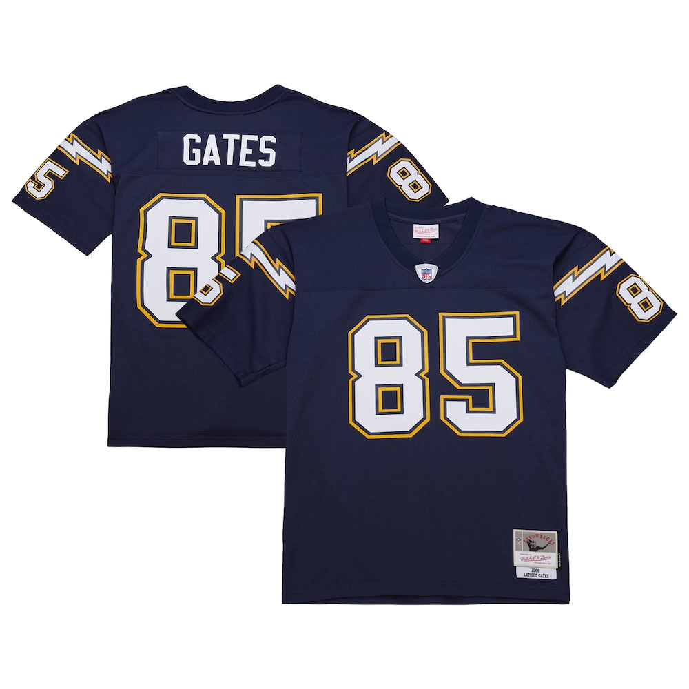 Los Angeles Chargers Merch - Men's Antonio Gates 2006 Legacy Replica Jersey, Navy 1 - Unicasport Los Angeles Chargers Merch - Men's Antonio Gates 2006 Legacy Replica Jersey, Navy