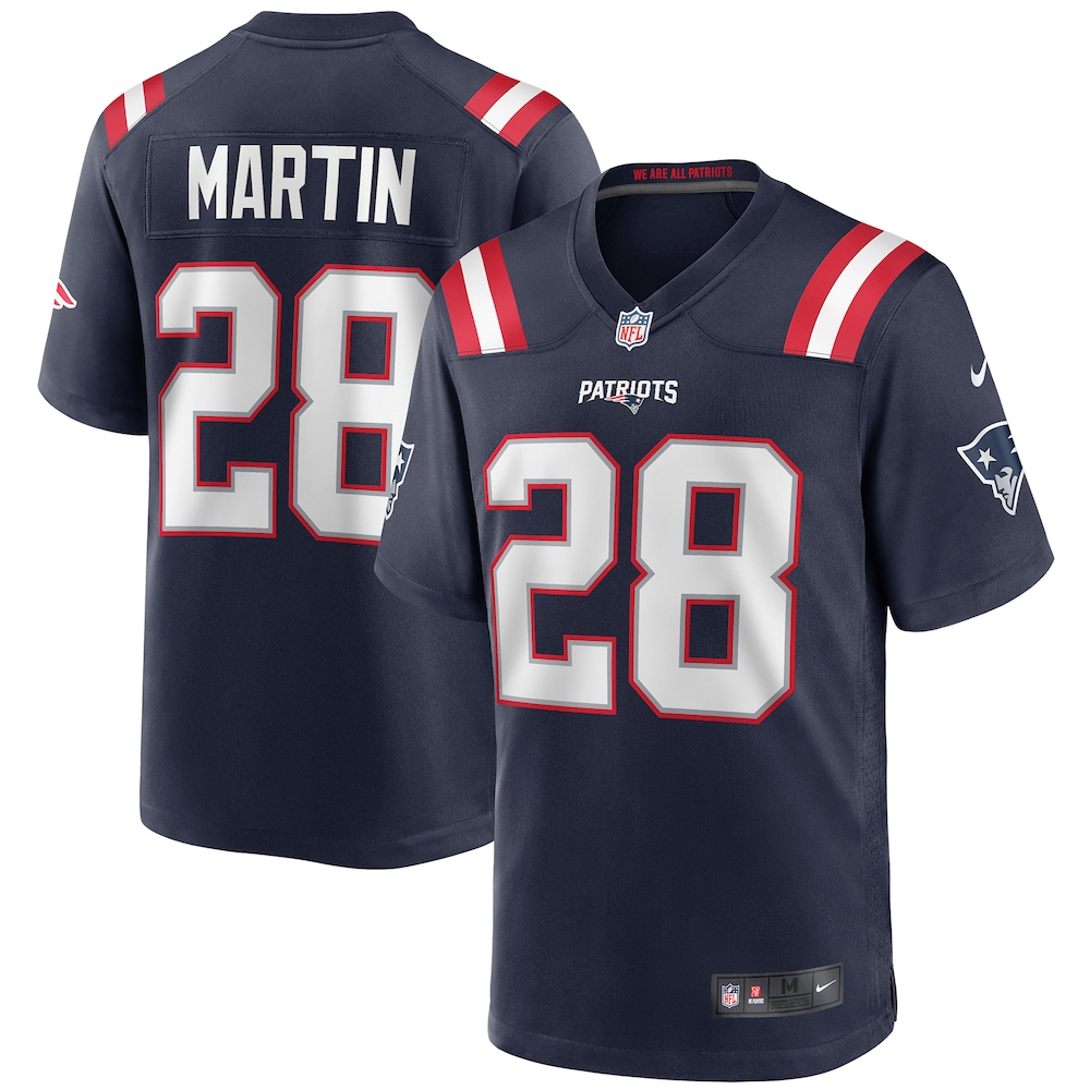 New England Patriots Merch - Men's Curtis Martin Game Retired Player Jersey, Navy 1 - Unicasport New England Patriots Merch - Men's Curtis Martin Game Retired Player Jersey, Navy