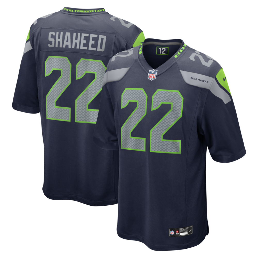 Seattle Seahawks Merch - Men's Rashid Shaheed College Team Game Jersey, Navy - Best Birthday Gift For Football Lovers 1 - Unicasport Seattle Seahawks Merch - Men's Rashid Shaheed College Team Game Jersey, Navy - Best Birthday Gift For Football Lovers