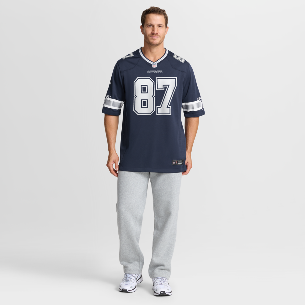 Dallas Cowboys Merch - Men's Jake Ferguson Team Game Jersey, Navy 1 - Unicasport Dallas Cowboys Merch - Men's Jake Ferguson Team Game Jersey, Navy