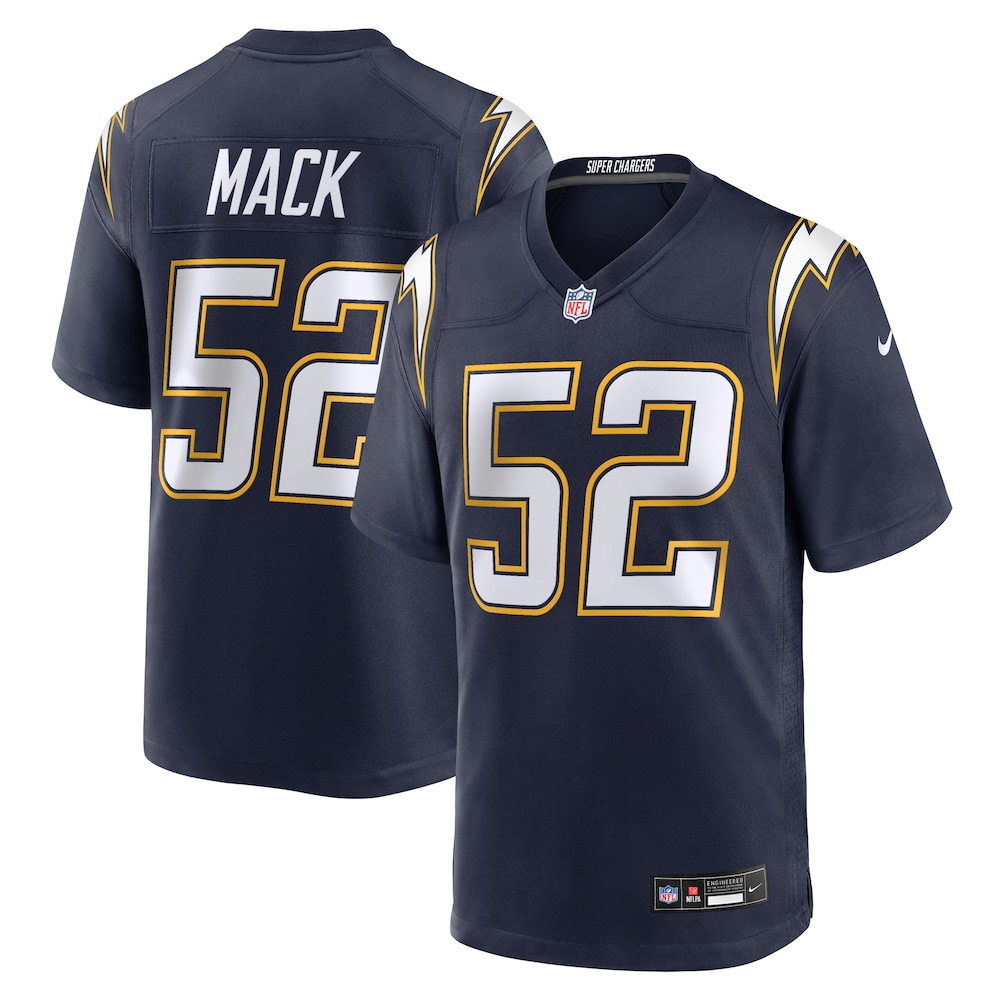 Los Angeles Chargers Merch - Men's Khalil Mack Alternate Super Chargers Jersey, Navy - Football Christmas Gifts 1 - Unicasport Los Angeles Chargers Merch - Men's Khalil Mack Alternate Super Chargers Jersey, Navy - Football Christmas Gifts