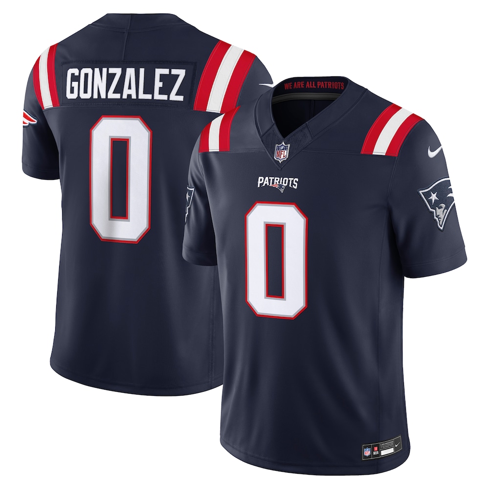 New England Patriots Merch - Men's Christian Gonzalez Team Vapor F.U.S.E. Stitched Limited Jersey, Navy 1 - Unicasport New England Patriots Merch - Men's Christian Gonzalez Team Vapor F.U.S.E. Stitched Limited Jersey, Navy