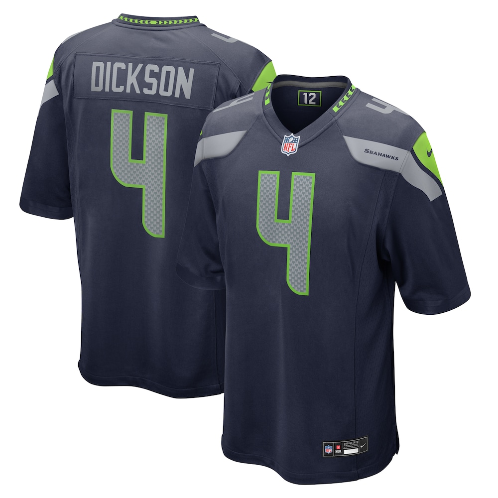 Seattle Seahawks Merch - Men's Michael Dickson College Game Jersey, Navy 1 - Unicasport Seattle Seahawks Merch - Men's Michael Dickson College Game Jersey, Navy