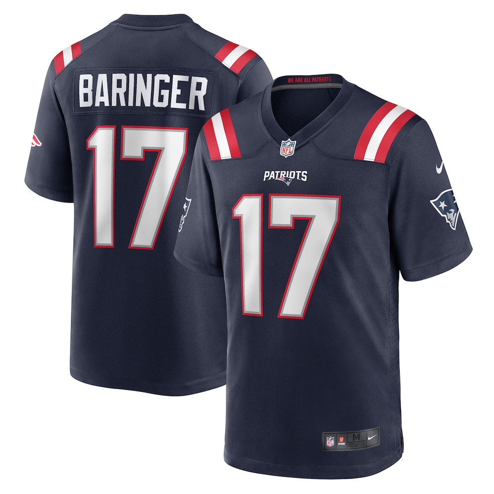 New England Patriots Merch - Men's Bryce Baringer Team Game Jersey, Navy - American Football Fan Gifts 1 - Unicasport New England Patriots Merch - Men's Bryce Baringer Team Game Jersey, Navy - American Football Fan Gifts
