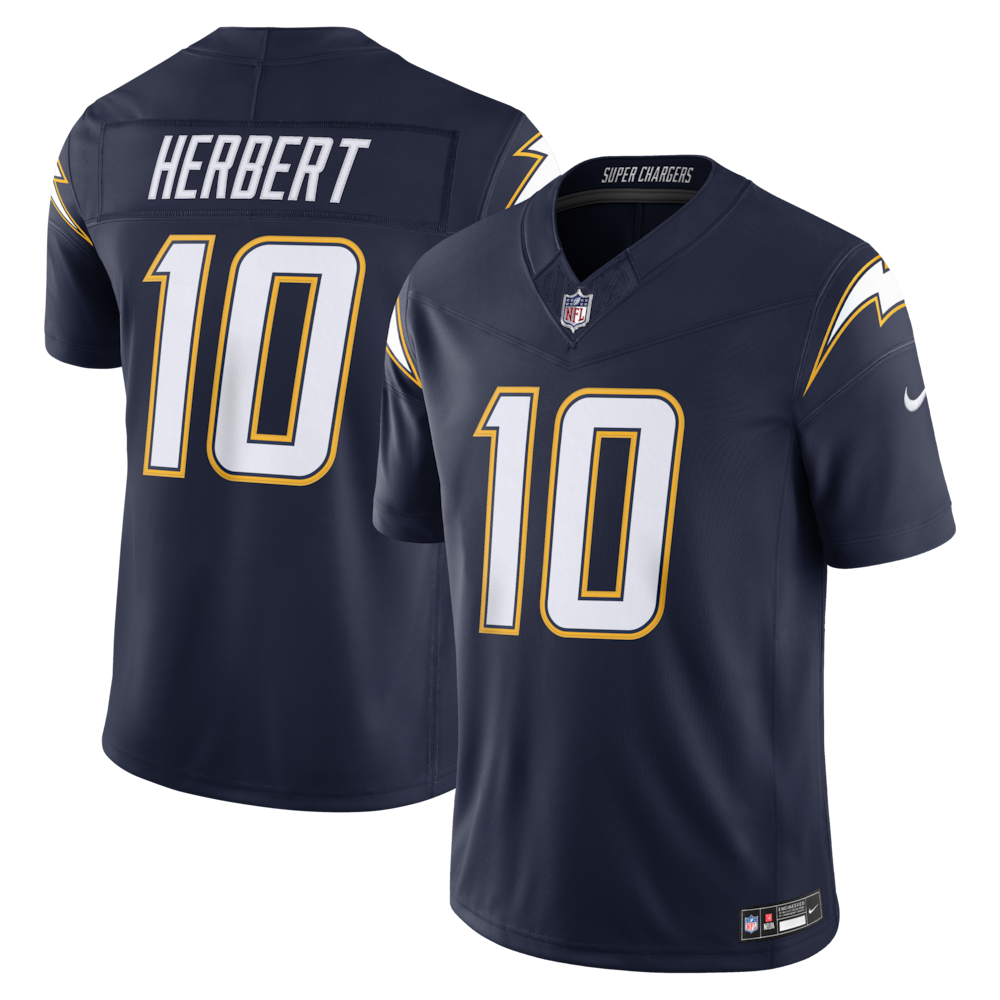 Los Angeles Chargers Merch - Men's Justin Herbert Alternate Super Chargers Vapor F.U.S.E. Stitched Limited Jersey, Navy - Best Birthday Gift For Football Lovers 1 - Unicasport Los Angeles Chargers Merch - Men's Justin Herbert Alternate Super Chargers Vapor F.U.S.E. Stitched Limited Jersey, Navy - Best Birthday Gift For Football Lovers