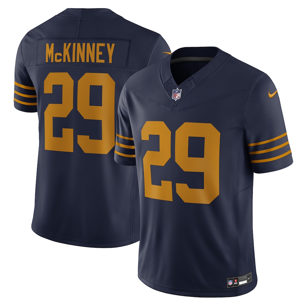 Green Bay Packers Merch - Men's Xavier McKinney The 1923 Classic Vapor F.U.S.E. Limited Jersey, Navy 1 - Unicasport Green Bay Packers Merch - Men's Xavier McKinney The 1923 Classic Vapor F.U.S.E. Limited Jersey, Navy