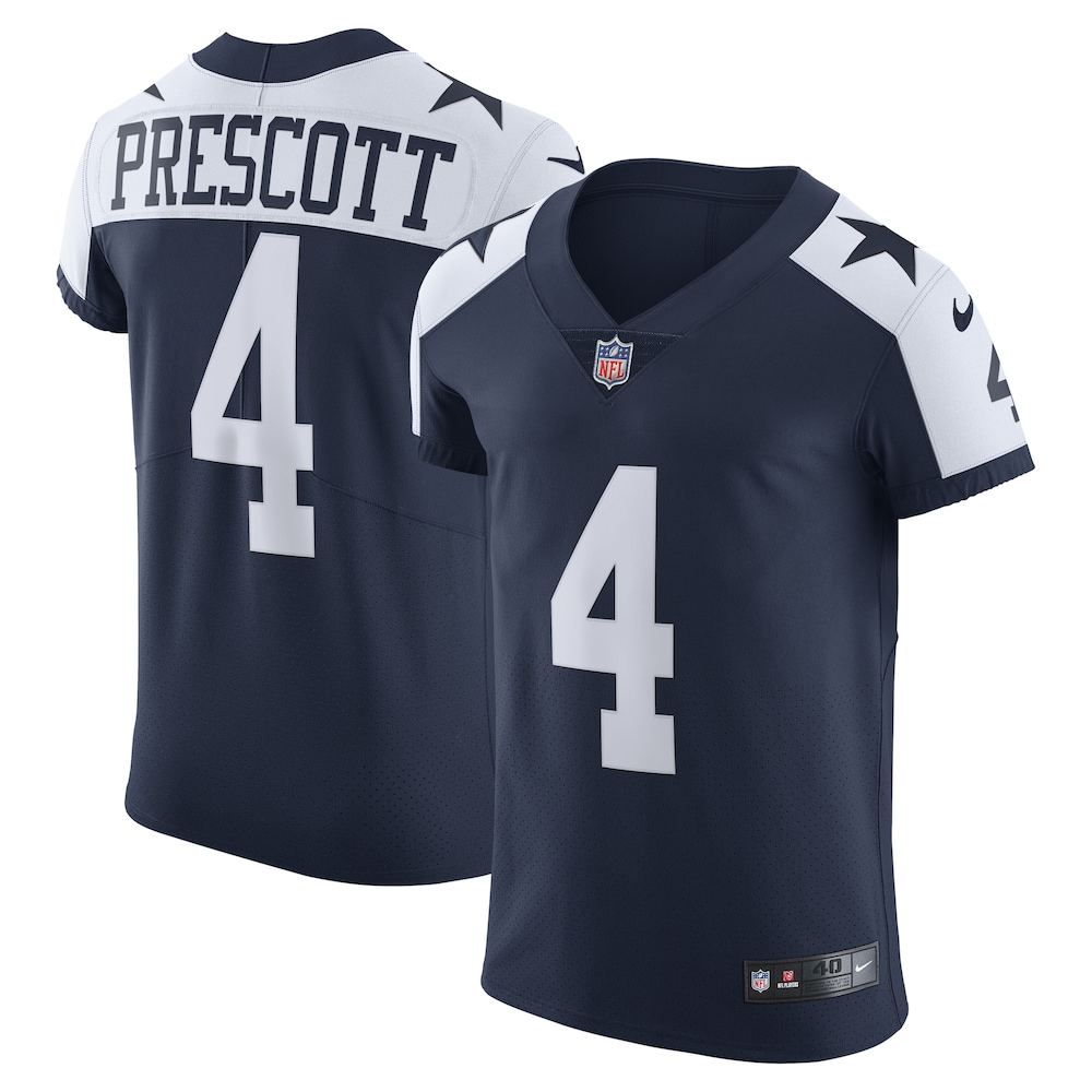 Dallas Cowboys Merch - Men's Dak Prescott Alternate Vapor Elite Player Jersey, Navy 1 - Unicasport Dallas Cowboys Merch - Men's Dak Prescott Alternate Vapor Elite Player Jersey, Navy
