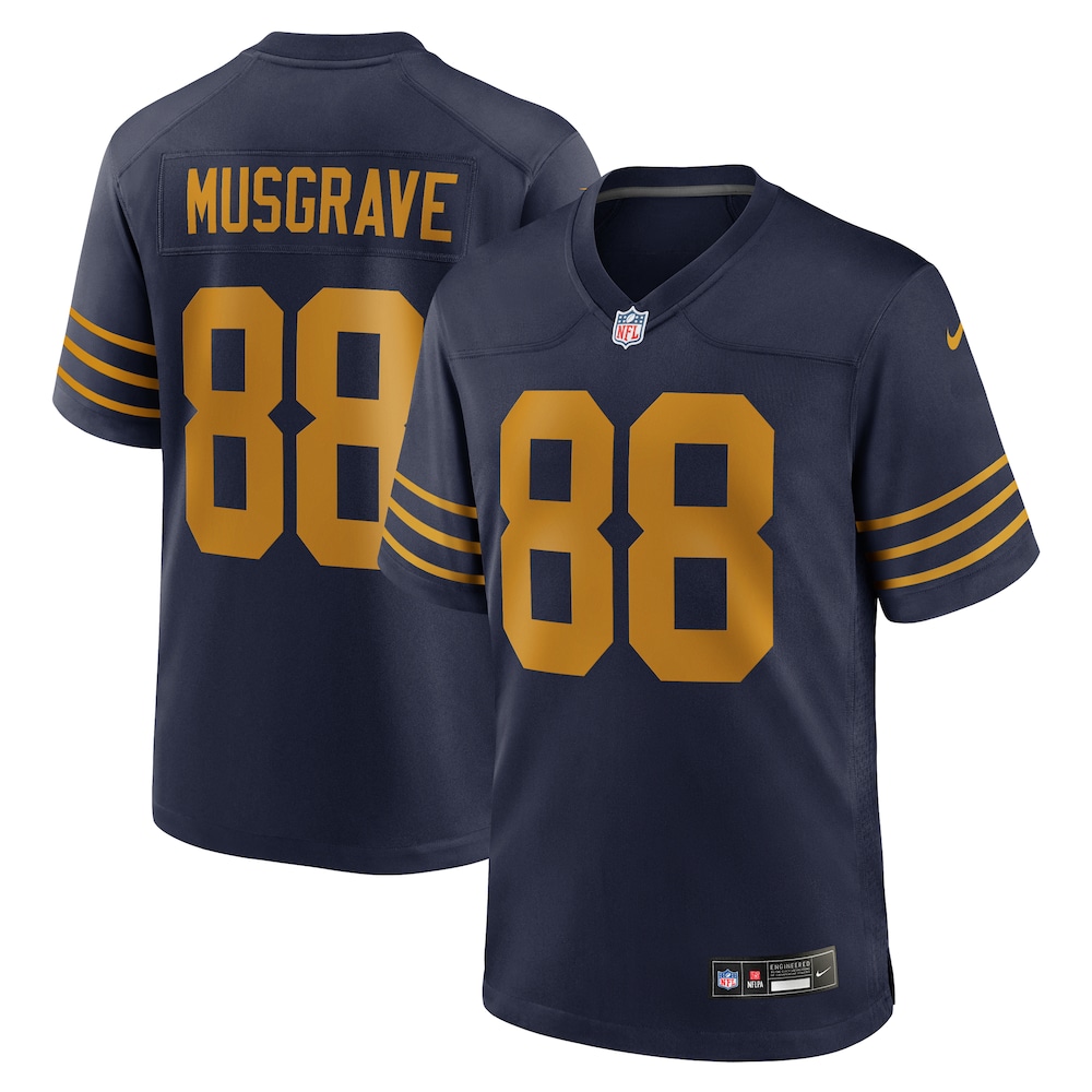 Green Bay Packers Merch - Men's Luke Musgrave The 1923 Classic Game Jersey, Navy 1 - Unicasport Green Bay Packers Merch - Men's Luke Musgrave The 1923 Classic Game Jersey, Navy