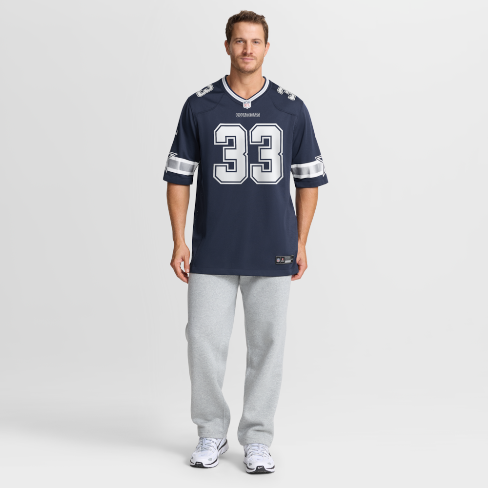 Dallas Cowboys Merch - Men's Javonte Williams Team Game Jersey, Navy 1 - Unicasport Dallas Cowboys Merch - Men's Javonte Williams Team Game Jersey, Navy
