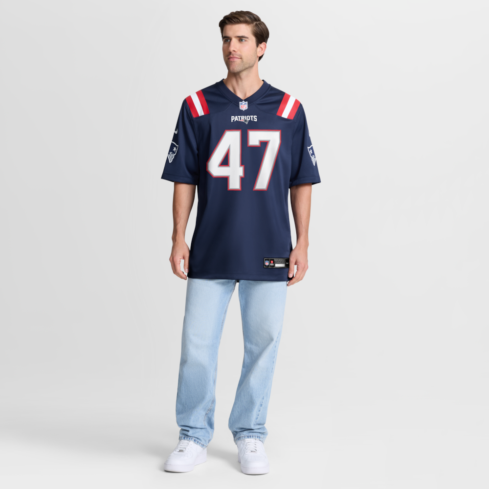 New England Patriots Merch - Men's Julian Ashby Team Game Jersey, Navys For Men 1 - Unicasport New England Patriots Merch - Men's Julian Ashby Team Game Jersey, Navys For Men