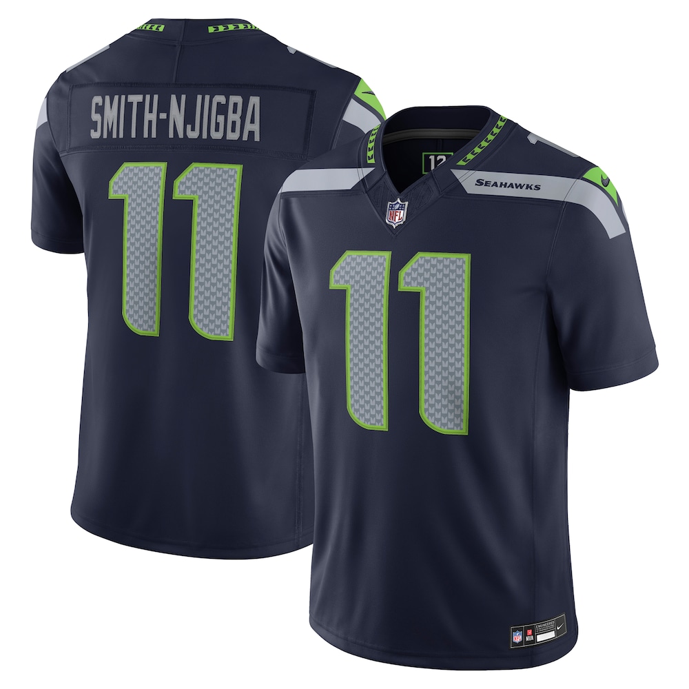 Seattle Seahawks Merch - Men's Jaxon Smith-Njigba College Team Vapor F.U.S.E. Stitched Limited Jersey, Navy 1 - Unicasport Seattle Seahawks Merch - Men's Jaxon Smith-Njigba College Team Vapor F.U.S.E. Stitched Limited Jersey, Navy