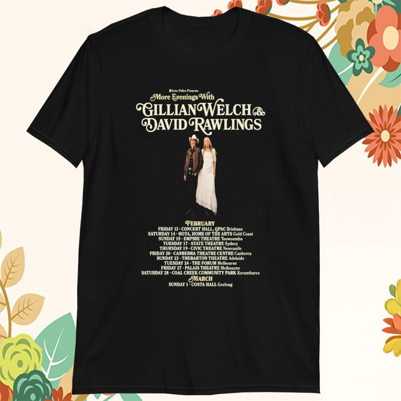Gillian Welch And David Rawlings February March 2026 TourTshirts