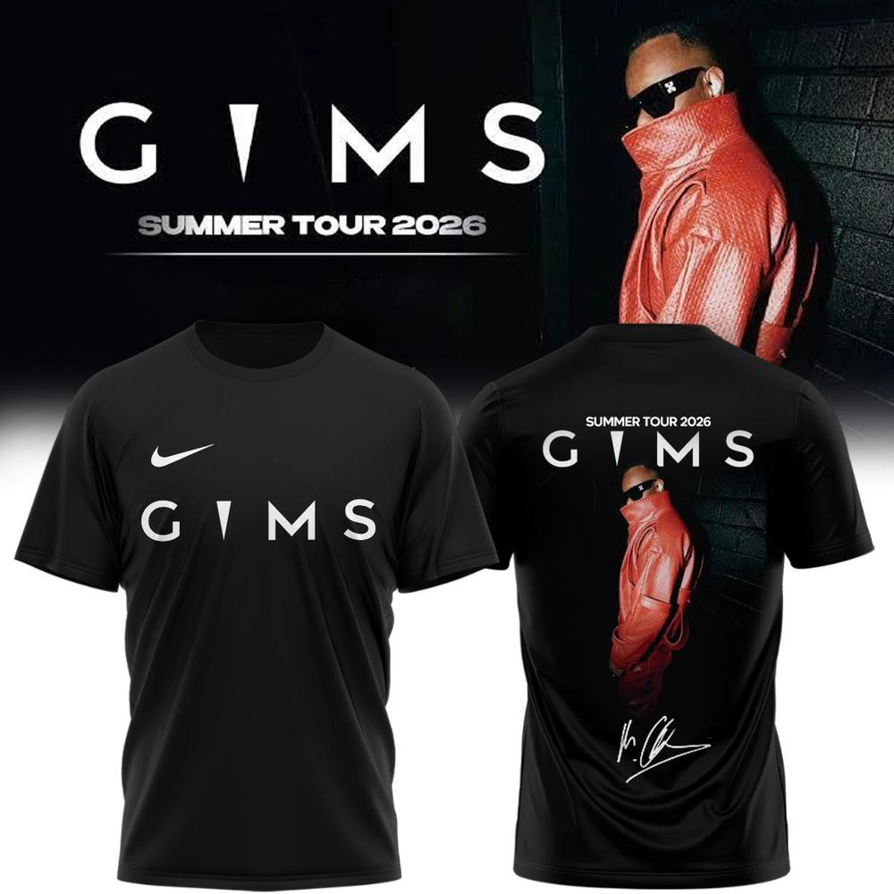 GIMS Black and Gold Concert Fan T Shirt