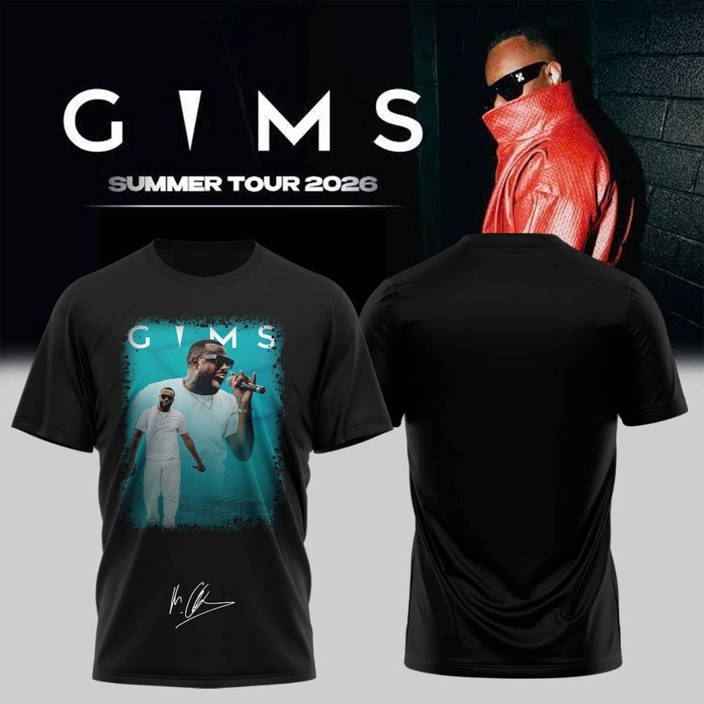 GIMS Black and Teal Limited Edition T Shirt