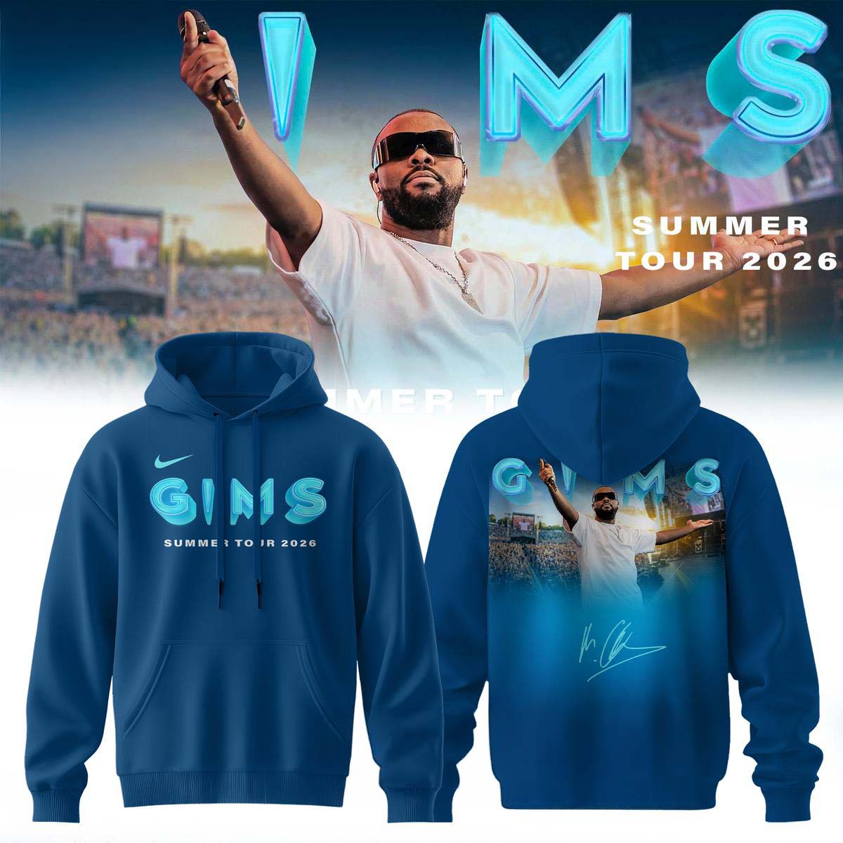GIMS Summer Tour 2026 Concert Merchandise Hoodie Gift for Fans