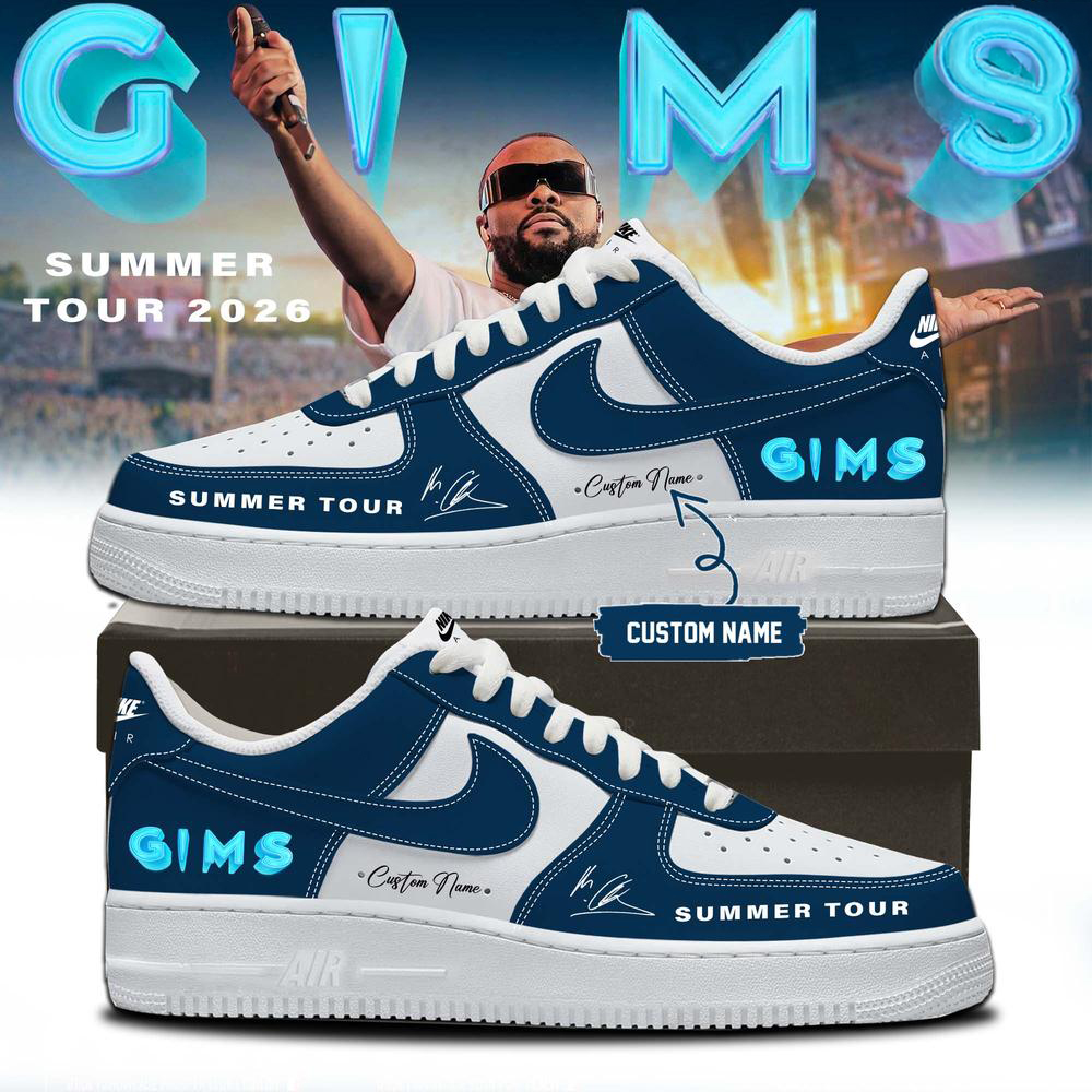 GIMS Summer Tour Blue and White Limited Edition Sneakers